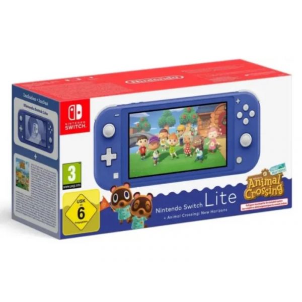 Nintendo Switch Lite kék + Animal Crossing: New Horizons játékkonzol csomag (NSH135)